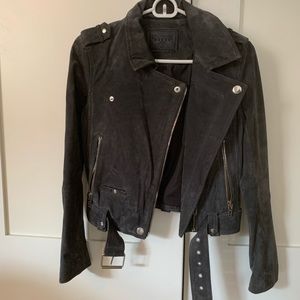 BLANK NYC grey suede jacket — XS